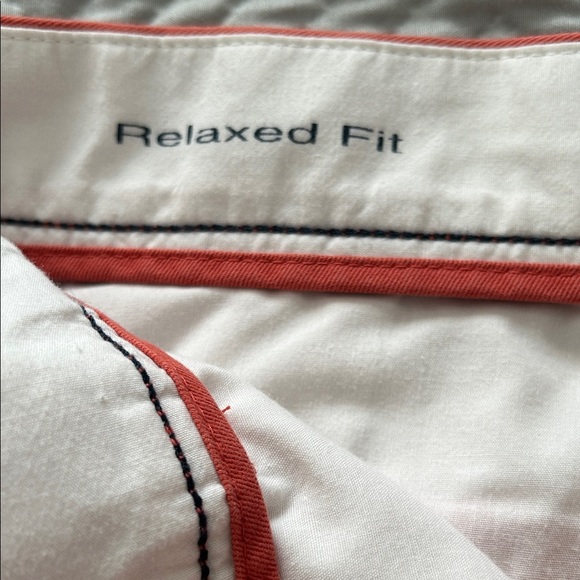 Roundtree & Yorke Vibrant Orange Flat Front Shorts - Picture 5 of 8